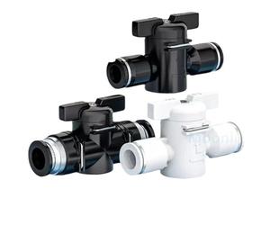 1pcs Type BUC BTC 4mm 6mm 8mm 10 12mm Pneumatic Push in Quick Joint Connector Hand Valve to Turn Switch Manual Ball Current-limiting(BUC-12(Black))