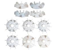 1pcs Type-Y Plastic Electrical Motor Fan for Three-Phase Motor Cooling - High Speed, Low Noise, Strong Wind Performance(Y-280-2)