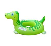 1Pcs Tyrannosaurus Rex Inflatable Swim Ring, Kids Auxiliary Swim Ring with Swim Seat, Inflatable Swim Trainer, Cartoon Foldable Swim Aid, Suitable for 1-8 Years Old Children