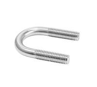 1Pcs U-bolt M6 M8 M10 M12 304 Stainless Steel Clip Clamp Bolt Pipe Clamp Fixed(27mm,M10(1pcs))