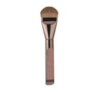 1PCS Ultra Thin Foundation Brush Synthetic Bristles Precision Application for Liquid Cream Streak-free All Skin Types Tools,brown,15.5cm