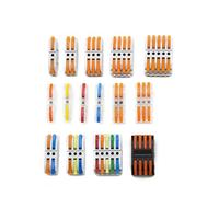 1Pcs Universal Building Wire Connector Fast Home Compact Post Wiring Connector Push-in Wiring Terminal Block(SPL-213-OYB)