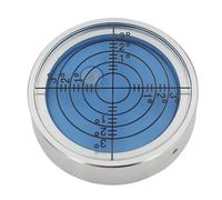 1pcs Universal Circle Level Bubble Horizontal Bubble Full Metal with Luminous Night Vision Function(White)