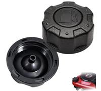 1PCS Universal Mower Fuel Cap 5.5x2.2cm Black Petrol Tank Cover Replacement | Hard Protective Plastic Structure. Single Filler Component. Scalloped Gear Edge With Deep Internal Threads.
