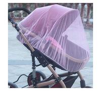 1PCS Universal Pram Insect Net Mosquito Net, Safe Mesh Buggy with Elastic for Baby Infant Stroller Pushchairs (Pink)