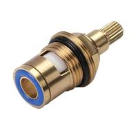 1pcs Universal Replacement Tap Valves Brass Ceramic Disc Cartridge Inner Faucet Valve for Bathroom, Clockwise or Anti-clockwise(Blue)