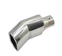 1Pcs Universal Square Exhaust Muffler Tip 2.48" Inlet 2.95"*5.43" Outlet 9.25" Long Stainless Steel Rectangle Pipe Rear Muffler Tip