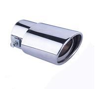 1Pcs Universal Stainless Steel Car Exhaust Tail Muffler Tip Pipe Straight tailpipe or curved tailpipe Fit Pipes Tube - Fit pipe Diameter 1.5 to 2.3 inch(3.8-5.8cm)