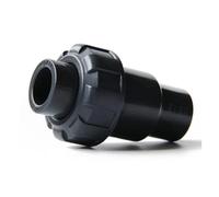 1PCS UPVC Check Valve 15mm to 110mm - One-Way Non-Backflow Adapter Irrigation Hose Connector - Dark Gray(DN80 80mm)
