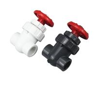 1Pcs UPVC I.D 20/25/32/40/50mm Gate Valve Flow Control PVC Sluice Switch Ball for Garden Irrigation Aquarium Dark Gray(Inner Dia32mm(dn25),Dark Gray)