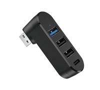 1Pcs USB Multiport Adapter, USB Hub for Laptop with 3 USB Ports and 1 USB C Port, USB's Adaptors Multi Ports for Laptops, Cell Phones, External Hard Drives, Mouse, Keyboards and Printers, etc.
