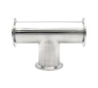 1pcs Vacuum Equal Tee 3 Way 90 Degree Elbow 304 Stainless Steel Sanitary KF16 KF25 KF40 KF50 Pipe Fitting Tri Clamp Flange