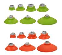 1pcs Vacuum Suction Cup Anti-Skid Flat Oil-Resistant Heavy-Duty Manipulator Accessories SFF30/40/50NG/60/80/100/125N(Khaki)