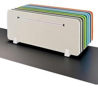 1pcs Vertical Privacy Panel With Card Slot On The Table, Which Can Reduce Noise And Visual Interference(Grey,30x90 cm)