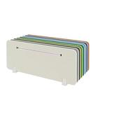 1pcs Vertical Privacy Panel With Card Slot On The Table, Which Can Reduce Noise And Visual Interference(Orange,30x80 cm)
