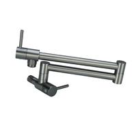 1pcs Wall Mounted Folding Pot Filler Gun Grey Kitchen Faucet Solid Brass 360 Degree Rotation Single Hole Sink Water Tap(Color 6)