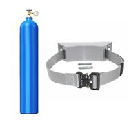 1pcs Wall Mounted Oxygen Cylinder Holder with Adjustable Straps - Durable ABS Bracket for School, Factory, Lab Use(Gray)