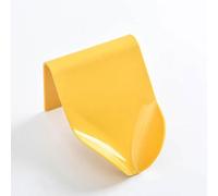 1Pcs Wall Mounted Soap Dish, No Drilling Soap Holder with Drainage, Soap Sponge Tray for Shower, Bathroom, Kitchen (Yellow)