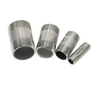 1pcs Water connection 1/4" 3/8" 1/2" 3/4" 1" 1-1/4" 1-1/2" Male X Male Threaded Pipe Fittings Stainless Steel SS304 Connector Adapter(1/4")