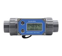 1pcs Water Flow Meter DN25-DN80 LCD Digital Display Flowmeter ZJLCD-BT01 PVC Pipe Liquid Water(DN80,With cable)