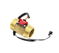 1PCS water flow sensor Hall flow meter 1 inch outer wire copper water flow sensor turbine flow meter B10