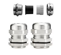 1Pcs Waterproof Cable Gland 304 Stainless Steel Glands IP68 PG7 PG9 Metal Joint PG13.5 PG16 Cable Fixing Seal Joint Fit(PG7 fit 3-6.5mm)