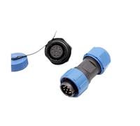 1pcs Waterproof SP17 Series Connector IP68 1/2/3/4/5/6/7/9 Pin Cable Connectors Male/Female Plug and Socket Nut/Flange/Docking(2,7P)