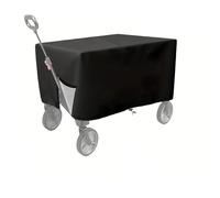 1pcs Waterproof Wagon Cover - Rectangle Drawstring Closure, PVC Bracket, Oxford Cloth, Water-Resistant Rainproof Dustproof For Folding Trolley(97x61x56cm)