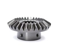 1PCS Wear-Resistant 45 Steel Gear for 90 Degree Meshing Angle,M5 Bore Shaft Compatible-Agricultural,Mechanical Equipment(18mm bore 30 Teeth)