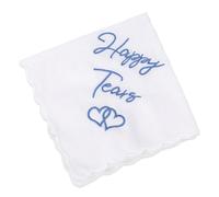 1pcs Wedding Day Handkerchief, 30x30 Cm Happy Tears Tissues Wedding, Joy Keepsake for Bridal Party Favou, Something Blue Gift for Bride Mother And Father Of The Bride Engagement Party Accessories