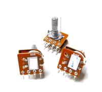 1pcs WH148 20mm 50KBX2 100KBX2 Double link 8pins Linear Potentiometer Pot Single Joint NWPNLXEA(100K Ohm)