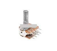 1PCS WH148 Dual Potentiometer 104 Power Amplifier Potentiometer Step 100K 8-Pin B100K B50K Handle Length 20mm(50K Ohm)