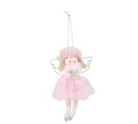 1pcs White Christmas Hanging Decorations Embellishment Ornaments Accessories Tree Xmas Plush Gifts Pendants Hanging Day tree angels Pendants little day bautizo ornaments nativity white Ornamen