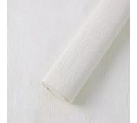 1Pcs White Crepe Paper, 25x250cm Crepe Paper Roll for DIY Crafts Flowers Making