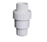 1Pcs White PVC Reducing Straight Connector Inner Dia 50 75 110 160 200 250 315 400mm Drain Pipe Adapter Drainage Fittings(ID 40mm White)