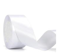 1PCS White Satin Ribbon, White Ribbon for Gift Wrapping, Gift Ribbon, for Gift Wrapping, Crafts, Hair Accessories Making, Wedding Party Decorations, Sewing, Invitation Cards, Bouquets, Christmas