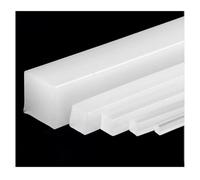 1pcs White Silicone Square Strip, Solid Silicone Rubber Sealing Strips High Temperature Resistant Thick 1-30mm Width 2-100mm(20x40mm-1M)