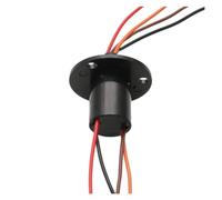 1PCS wind power slip ring 10A diameter 22mm 2/3/4/6/8CH channel wire slip ring mini rotating conductive joint with flange(22mm 4CH 10A)