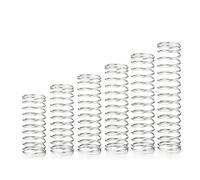 1PCS Wire Diameter 1mm/0.039'', Outer Diameter 8mm/0.31'', Free Length 100/120/150/180/200mm, 304 Stainless Steel Coil Compression Compressed Springs, 1x8mm (NO.2562)(Length 200mm)