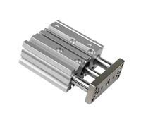 1PCS with Guide Rod Hole 12/16/20/25/32/40mm Stroke 20-125mm Compact Cylinder Thin Three-Axis Pneumatic(Trip 75mm,MGPM40)