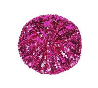 1PCS Women Sparkly Sequins Beret Hat Shining Cap for Women Girls Festival Party Club Costume Stretch Dancing Cap Dancing Hat for Masquerade Holiday Party Activities Hats for Women UK (One Size)