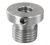 1Pcs Wood Lathe Chuck Adapter, Siver Lathe Headstock Spindle Adapter, Screw Thread Adapter, for Wood Lathe Chuck(33mm to 18mm)