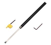 1pcs Wood Lathe Tools, Carbide Tipped Lathe Chisel Wood Turning Tool Rougher Tools Bar with 15mm Square Radius Carbide Insert Cutter with Wrench