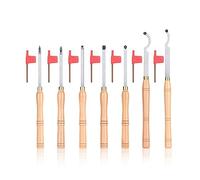 1pcs Wood Lathe Turning Tool with Carbide Insert Woodworking Rougher Detailer Finisher Hollower Tools Lathe Chisels (Color : D)