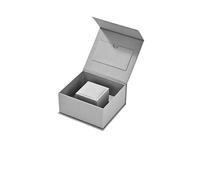 1Pcs WoodTen Gift Box Jewelry Boxes For Wedding Proposal Birthday Present With Card Velvet Packaging For Vacation,Travel(Grey)