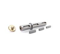 1PCS worm gear reducer keyway shaft single output 14mm RV030 GearBox double output shaft MQXFCZUX(Double Output Shaft)