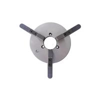 1pcs WP200A Manual 3 Jaw Chuck for Wood Lathe -Welding Positioner Turntable with 65mm Center Hole and 10-210mm Clamp Range