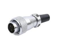 1pcs WS16 TQ+Z 2 3 4 5 7 9 10 Pin Male Female Socket Industrial Waterproof Connector Panel AC Electrical Power Adapter(4 Pin Plug)