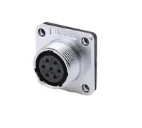 1pcs WS16 TQ+Z 2 3 4 5 7 9 10 Pin Male Female Socket Industrial Waterproof Connector Panel AC Electrical Power Adapter(7 Pin Socket)