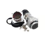 1pcs WS28 Connector 5 7 10 12 16 17 20 24 26 Pin Industrial Equipment Power Supply Square Panel Installation Male Socket Female(17P)